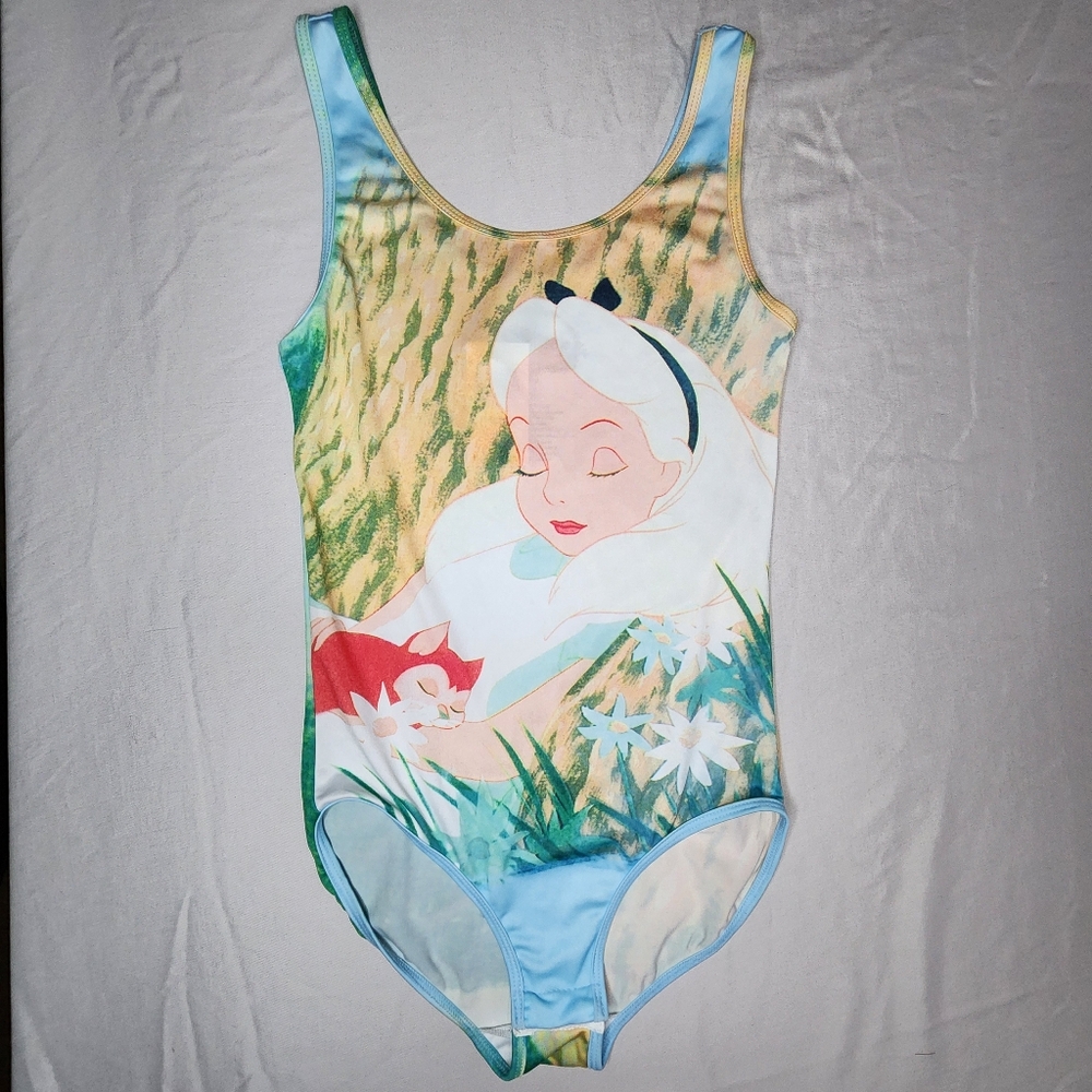 NWT Alice in Wonderland Body Suit Leotard Medium